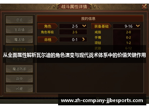 从全面属性解析瓦尔迪的角色演变与现代战术体系中的价值关键作用