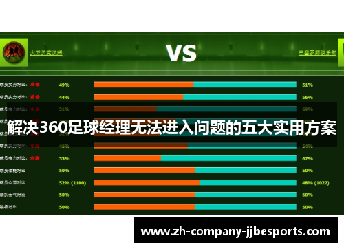 解决360足球经理无法进入问题的五大实用方案